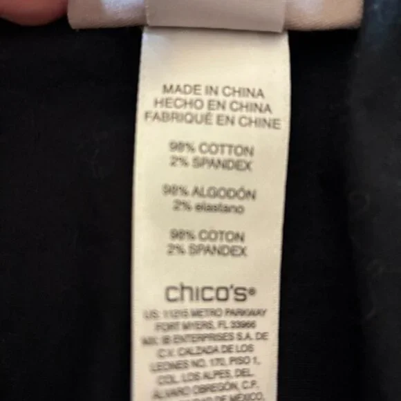 CHICO’S – Women’s Black Fitigue Comfort Waist Shorts, Black, Size 3 (16/18-XL) - Picture 5 of 11